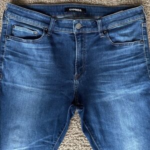 Express Men's Dark Blue Slim Jeans